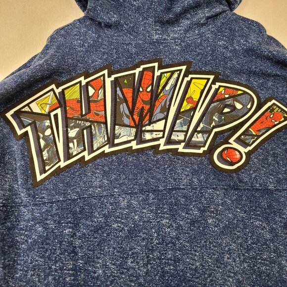 Marvel Spider Man Spirit Jersey Hoodie Large Blue Beyond Amazing Comic Graphics - Picture 5 of 9